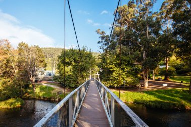 Warburton Avustralya 'da Swing Köprüsü