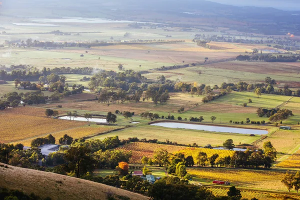 Vista sobre Yarra Glen na Austrália — Fotografia de Stock