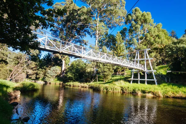 Swing Bridge in Warburton Australia — Stock Photo, Image