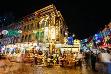 Singapur 'daki ünlü Çin Mahallesi Mimarisi