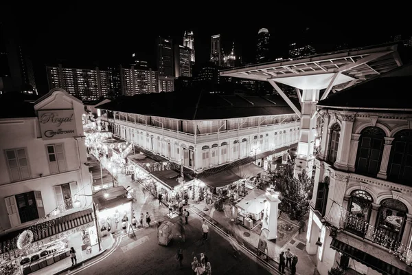 Famosa Arquitetura Chinatown em Singapura — Fotografia de Stock