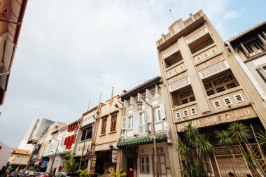 Singapur 'daki ünlü Çin Mahallesi Mimarisi