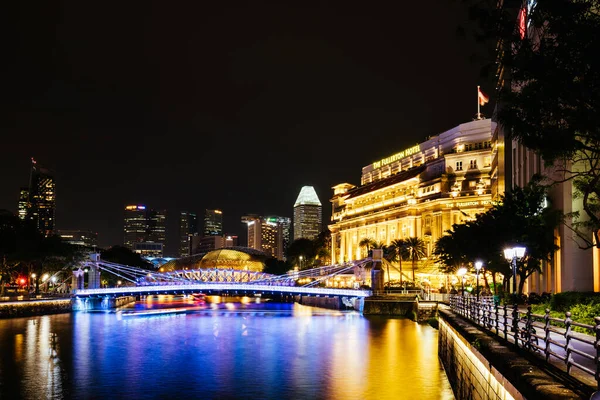 El Hotel Fullerton en Singapur — Foto de Stock