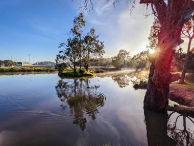 Foggy Melbourne Morining in Australia