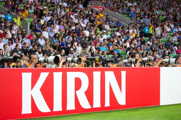 Japão Vs Jordânia na Copa da Ásia 2015 — Fotografia de Stock