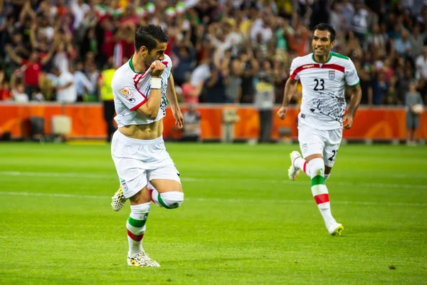 Írán vs Bahrajn v Asijském poháru 2015 — Stock fotografie