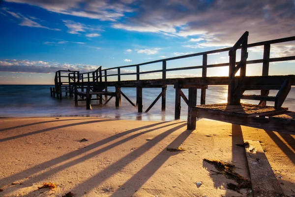 Point King Beach al amanecer en Sorrento Australia — Foto de Stock