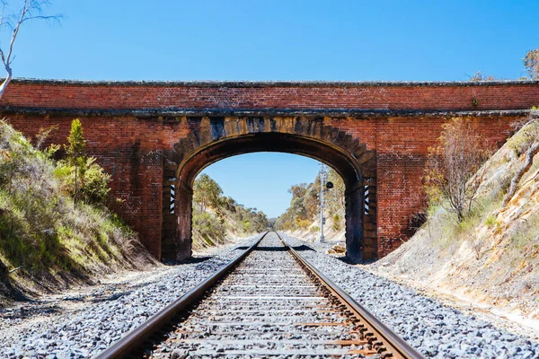 Ligne de chemin de fer victorienne en Australie — Photo