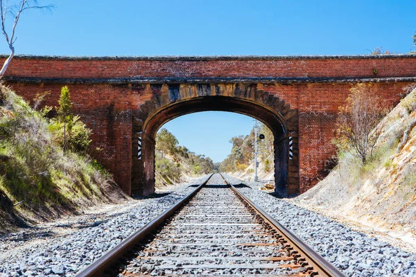 Ligne de chemin de fer victorienne en Australie — Photo