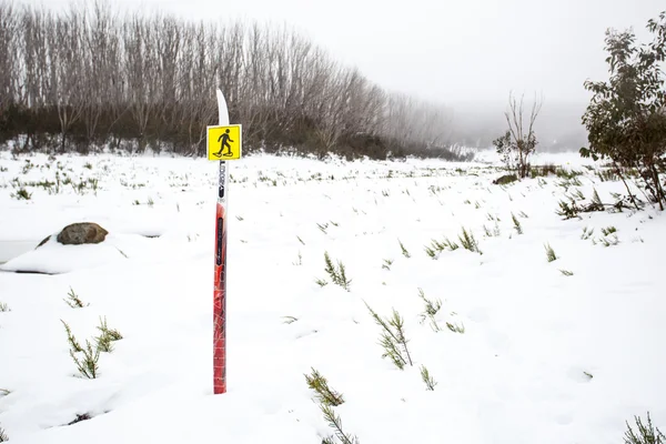 Lago di montagna Racchetta da neve Trail — Foto Stock