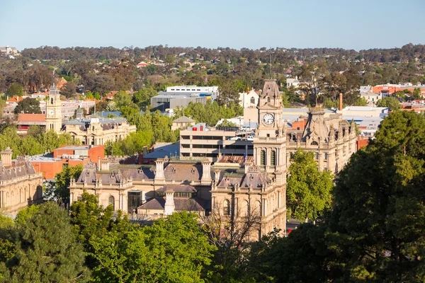 Vy över Bendigo rådhus — Stockfoto