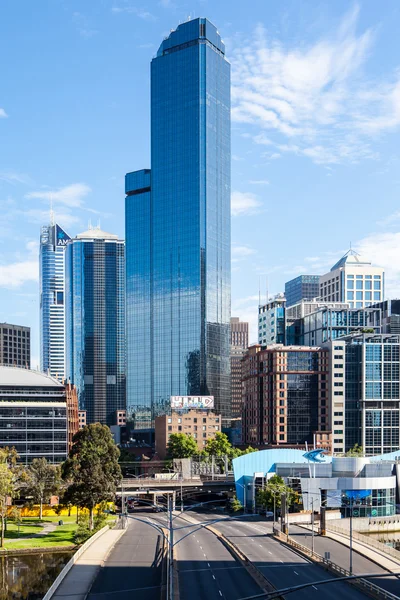 Melbourne Skyline com torres Rialto mostrando — Fotografia de Stock