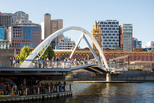 Melbourne skyline from southbank

