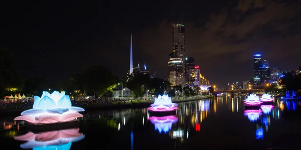 Белая ночь Мельбурна 2015 — стоковое фото