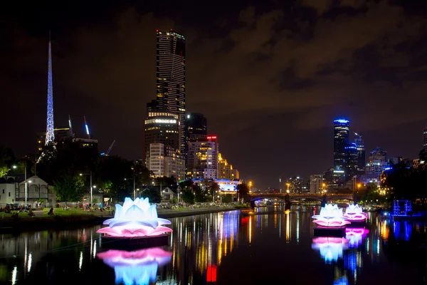 White Night Melbourne 2015 — Stock Photo, Image