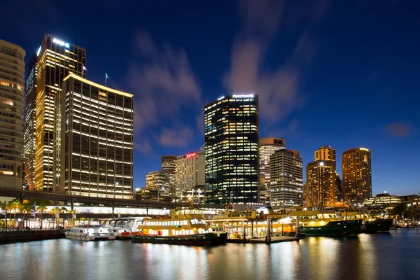 Porto di Sydney al tramonto — Foto Stock