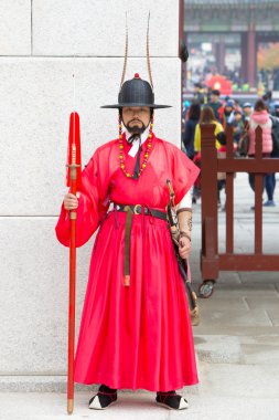 Gyeongbokgung Sarayı'nda nöbet değiştirme