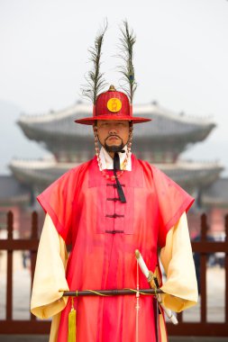 Gyeongbokgung Sarayı'nda nöbet değiştirme