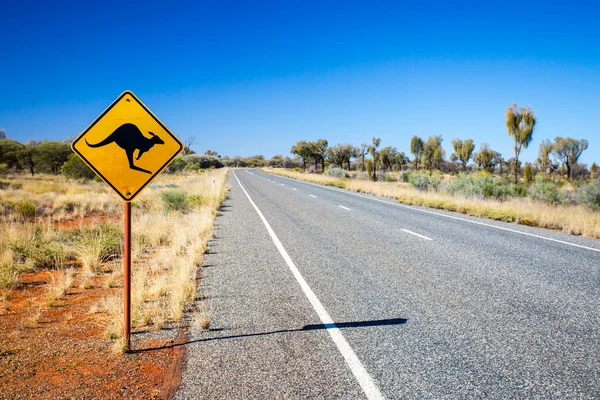 Ausztrál road sign — Stock Fotó