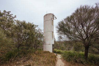 A beautiful spring afternoon at Burrewarra Point Lighthouse along Burrewarra Point trail in Guerilla Bay in New South Wales, Australia