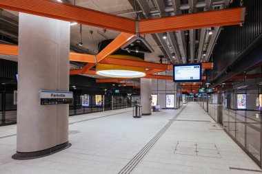 MELBOURNE, AUSTRALYA - 3 Aralık 2025 Metro Tüneli projesinin bir parçası olarak Parkville yeraltı tren istasyonu açıldı. Melbourne, CBD, Victoria, Avustralya 'da bulunmaktadır.