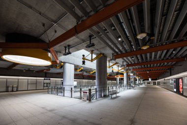 MELBOURNE, AUSTRALYA - 4 Aralık 2025 Metro Tüneli projesinin bir parçası olarak Arden yeraltı tren istasyonu açıldı. Melbourne, Victoria, Avustralya 'da yer almaktadır