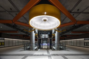 MELBOURNE, AUSTRALYA - 4 Aralık 2025 Metro Tüneli projesinin bir parçası olarak Arden yeraltı tren istasyonu açıldı. Melbourne, Victoria, Avustralya 'da yer almaktadır