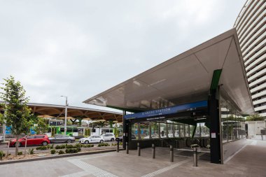 MELBOURNE, AUSTRALYA - 9 Aralık 2025 Metro Tüneli projesinin bir parçası olarak yeni açılan ANZAC yeraltı tren istasyonu. Melbourne, Victoria, Avustralya 'da yer almaktadır