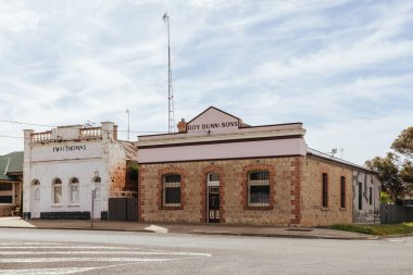 RAINBOW, AUSTRALIA - 26 Eylül 2025: Victoria, Avustralya 'da Federal Cadde' de Gökkuşağı Tarihi Mimarisi