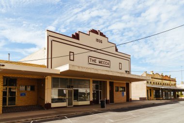 RAINBOW, AUSTRALIA - 26 Eylül 2025: Victoria, Avustralya 'da Federal Cadde' de Gökkuşağı Tarihi Mimarisi