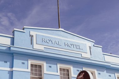 RAINBOW, AUSTRALIA - 26 Eylül 2025: Royal Hotel ve Victoria, Avustralya 'daki Federal Cadde' de bulunan Viktorya dönemi mimarisi