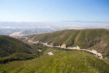 View over San Bernardino clipart
