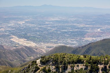 View over San Bernardino clipart