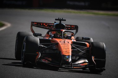 MELBOURNE, AUSTRALIA - Mart 06 2026: Avustralyalı Oscar Piastri Avustralya 'nın Melbourne kentindeki Albert Park' ta düzenlenen 2026 Avustralya Grand Prix 'inde Free Practice 2.