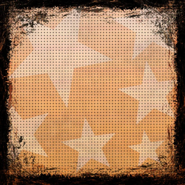 Fundo grunge laranja. Textura vintage abstrato com moldura um — Fotografia de Stock