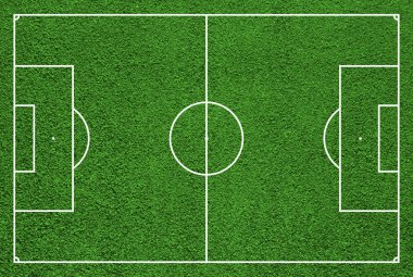 üst görünümden futbol sahası veya futbol sahası.