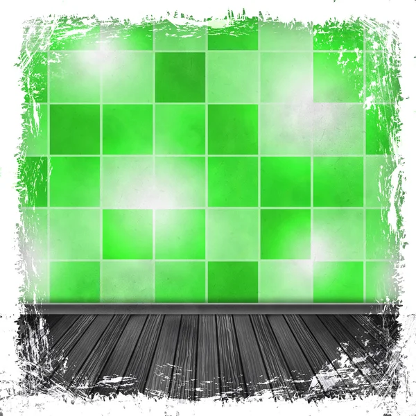 Green grunge background. Abstract vintage texture with frame and — Stock Photo, Image