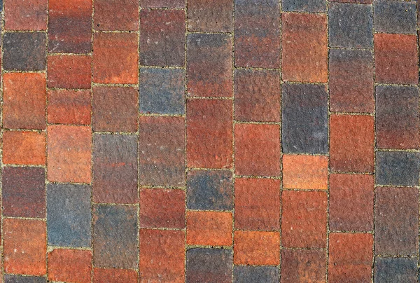 The fragment of sidewalk pavement brick pattern on promenade — Stock Photo, Image