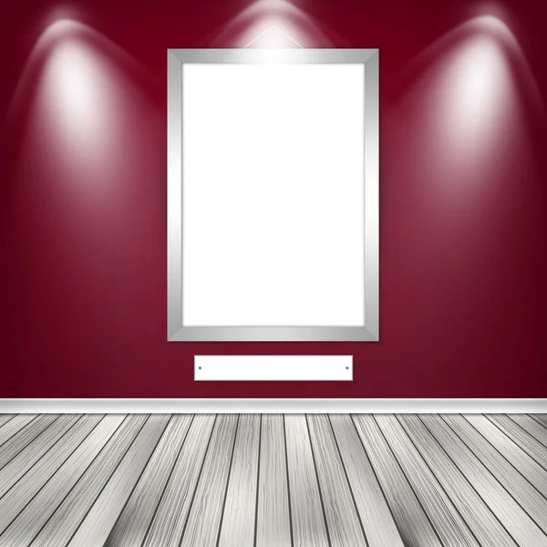 Blank empty white frame — Stock Photo, Image
