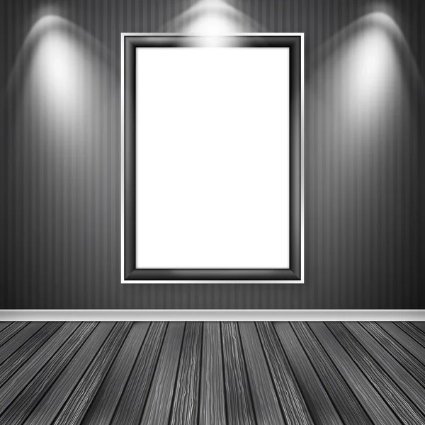 Prázdné prázdný bílý rám — Stock fotografie