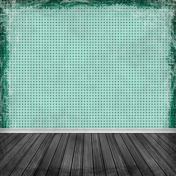 Green grunge background. Abstract vintage texture with frame and — Stock Photo, Image