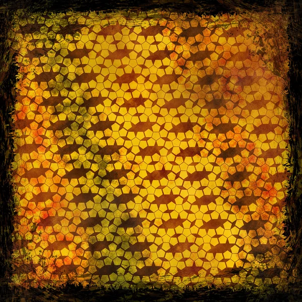 Orange grunge background. Abstract vintage texture with frame an — Stock Photo, Image