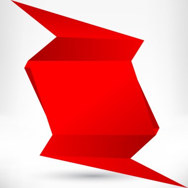 konuşma balonu origami tarzı. vektör arka plan.