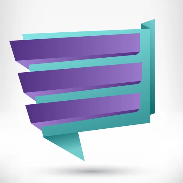 boş boş origami tasarımı öğesi. Banner arka plan