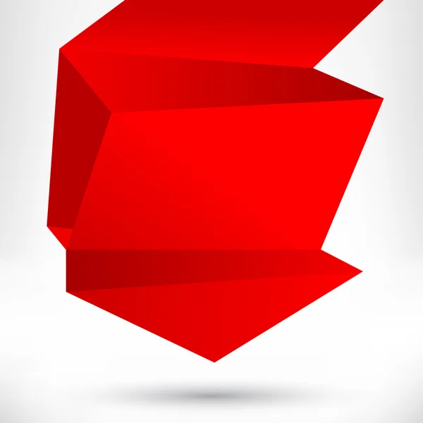 Tal bubbla origami stil. vektor abstrakt bakgrund. — Stock vektor