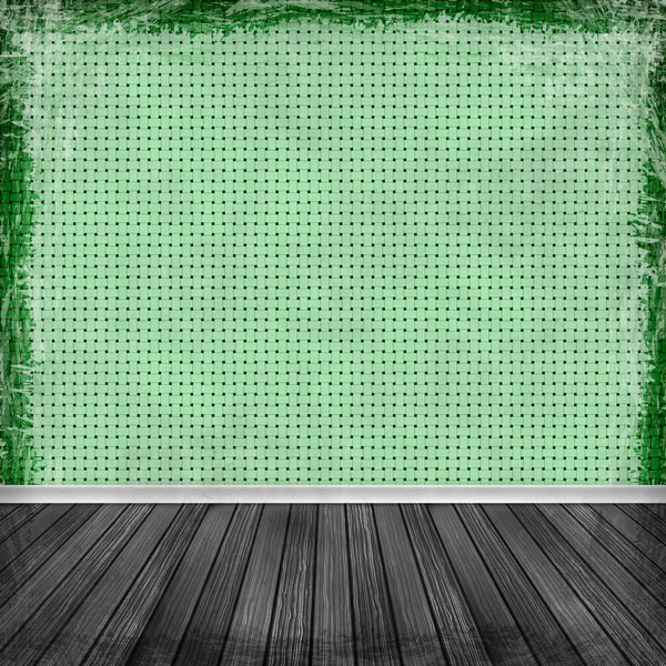 Fond vert grunge. Texture vintage abstraite avec cadre et — Photo