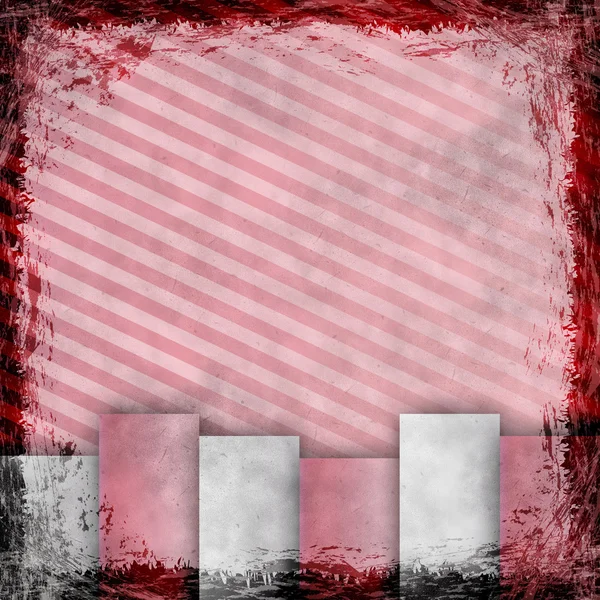 Rode grunge achtergrond. abstracte vintage textuur met frame en b — Stockfoto