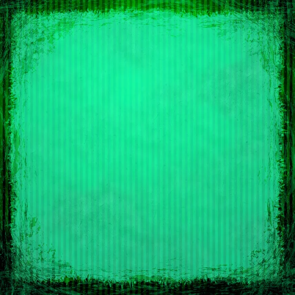 Groene grunge achtergrond. abstract vintage textuur met frame en — Stockfoto