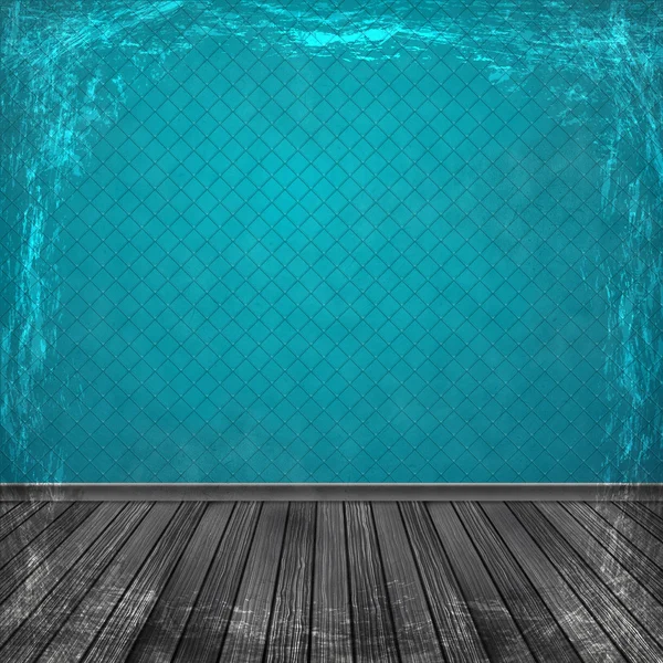 Fondo grunge azul. Textura vintage abstracta con marco y — Foto de Stock