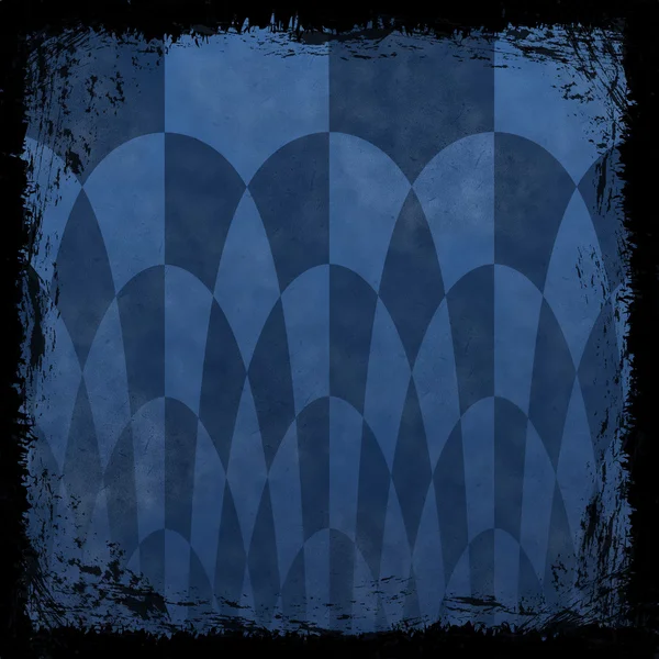 Marineblauer Grunge Hintergrund. abstrakte Vintage-Textur mit Rahmen — Stockfoto